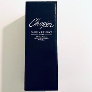 Chopin Family Reserve Black Leather Decorative Box W Silver Embossed Signature